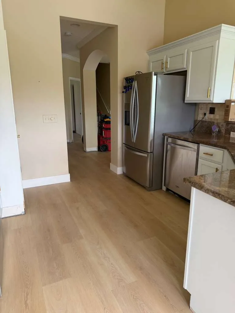 Luxury vinyl plank flooring installed by Braga Remodeling