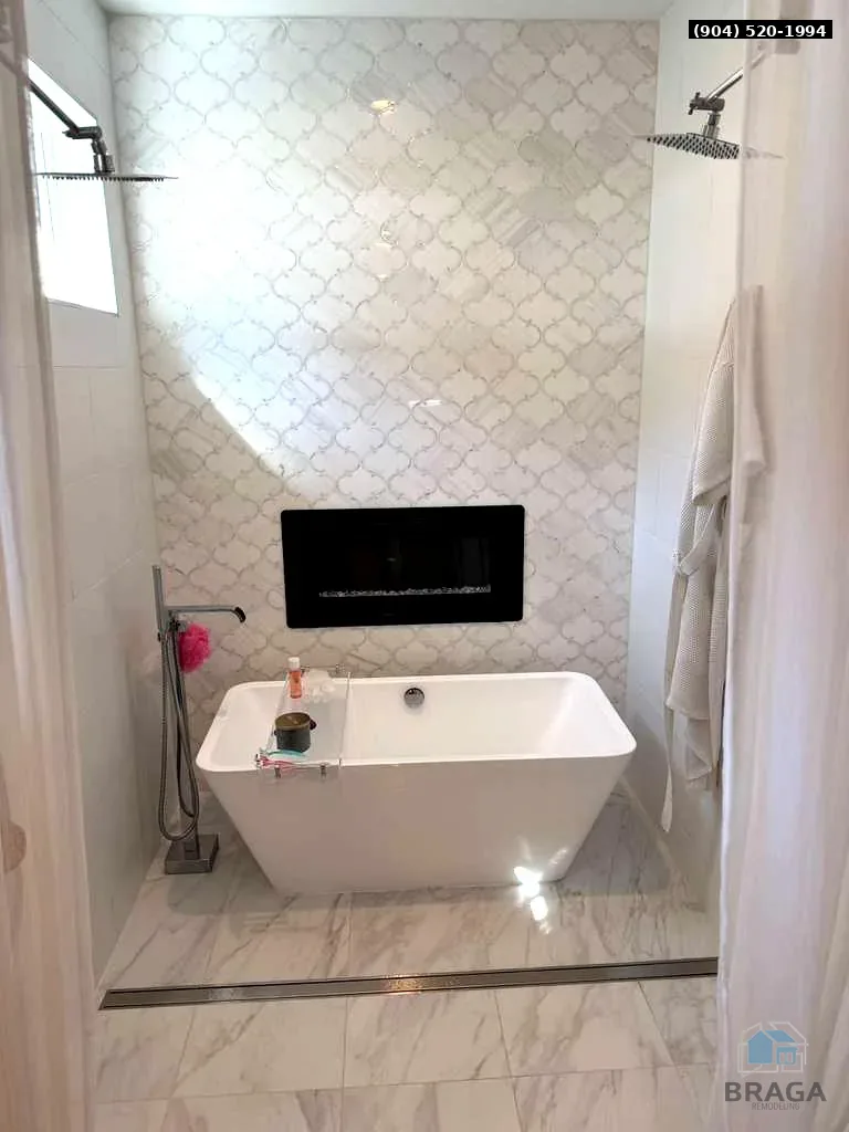 Tile installation in Jacksonville by Braga Remodeling